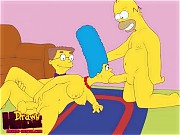 Single dick is not enough to please horny Marge Simpson!