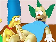 Marge Simpson in an awesome threesome scene!