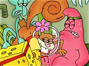 Sponge Bob and his friends decide to gangbang Sandy
