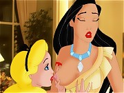 Alice and Pocahontas getting hot and heavy